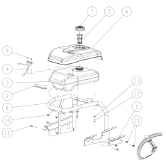 ORIGINAL OREC CMP O0341-60100 Kraftstofftankhalterung