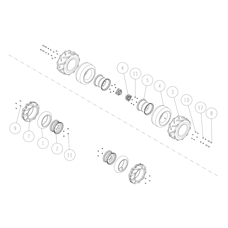 Hex bolt (8T) M10*25 O89-1113-100252 ORIGINAL OREC