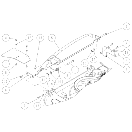 Tapa derecha ORIGINAL OREC CMP O0340-50100 | Newgardenstore.eu