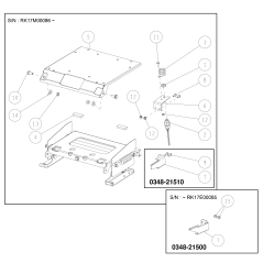 Seat Switch Bracket S/N : RH18 O0341-21600 ORIGINAL OREC