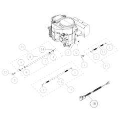 OREC 600L Fuel Hose and Clip O0322-72400 GENUINE