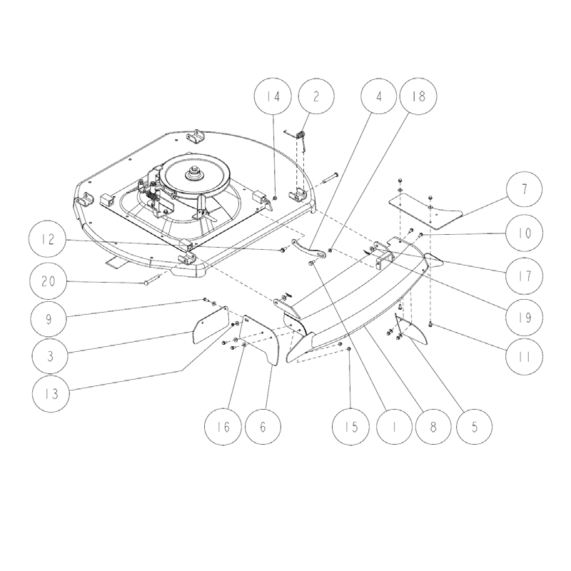 Protector de pie (delantero derecho) O0259-53100 ORIGINAL OREC