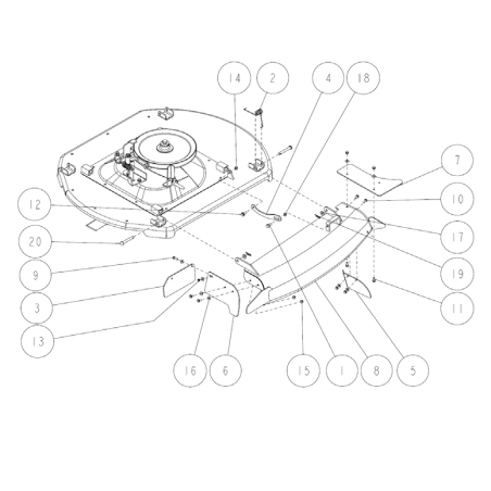 Protezione per il piede (anteriore destro) O0259-53100 ORIGINALE OREC | Newgardenstore.eu
