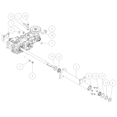 Axle Case(L) CMP O0244-01100 ORIGINAL OREC | Newgardenstore.eu