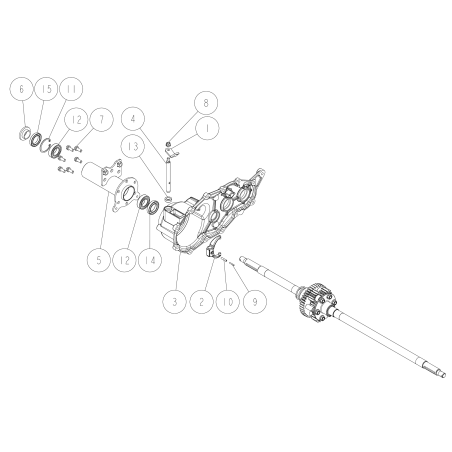 Achsgehäuse(R) CMP O0244-01200 ORIGINAL OREC | Newgardenstore.eu