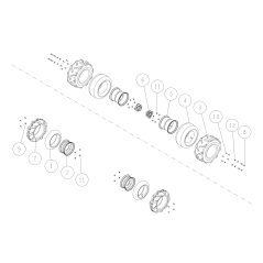 Radsatz 17*800-8 O0244-78800 ORIGINAL OREC