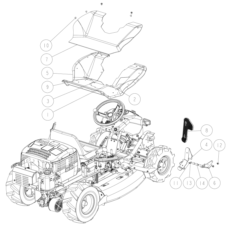 Pédale de changement de vitesse ORIGINALE OREC CMP (RM980F) O0227-10100