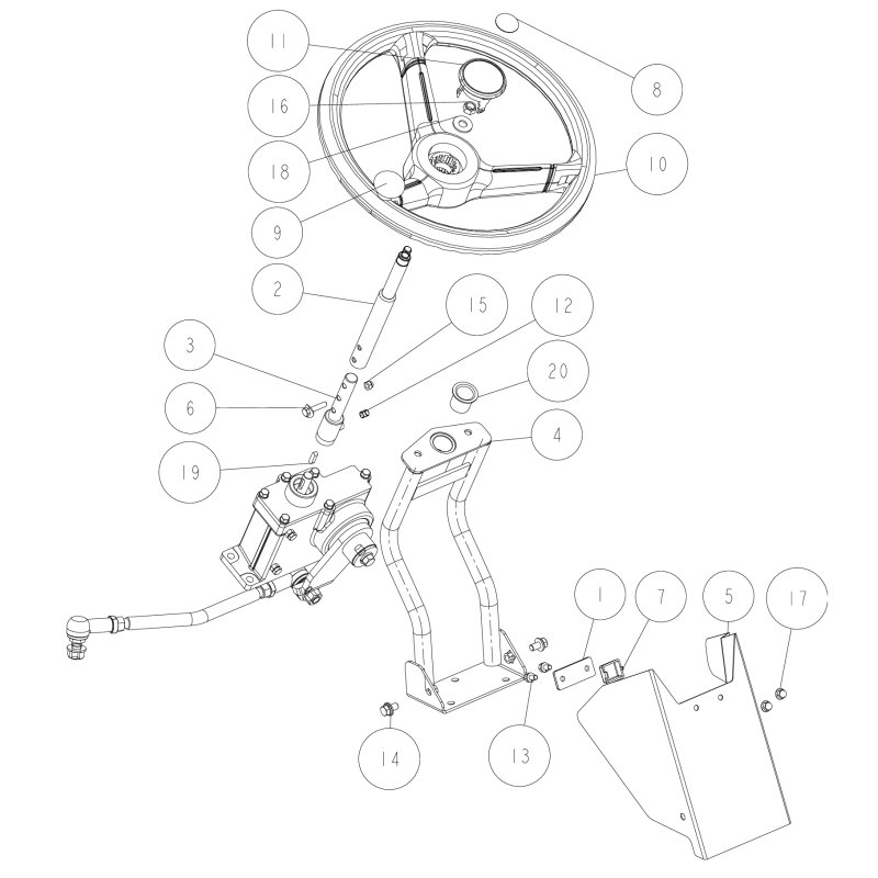 Steering LowShaft CMP O0227-10500 ORIGINALE OREC