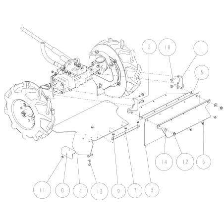 Protection de pied avant ORIGINALE OREC O0227-81200 | Newgardenstore.eu