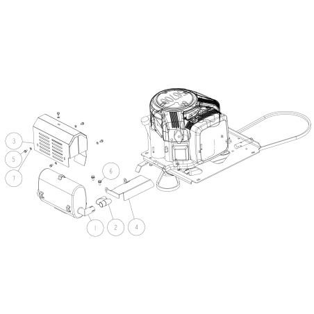 Auspuffabdeckung B O0244-43100 ORIGINAL OREC | Newgardenstore.eu