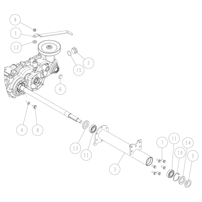 Axle box (L) CMP O0312-01100 ORIGINAL OREC