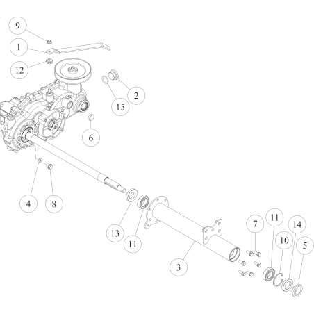 Axle box (L) CMP (Metallic Grey) O0312-0110H ORIGINAL OREC | Newgardenstore.eu