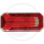 LED rear light with dynamic flashing function