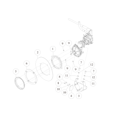 Vorderachsabdeckung (R) CMP (Metallicgrau) O0227-3060H ORIGINAL OREC | Newgardenstore.eu