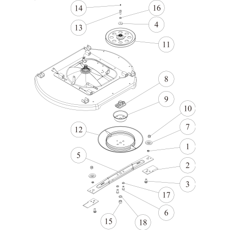 Supporto per coltello (grigio metallizzato) O0244-5190H ORIGINALE OREC | Newgardenstore.eu