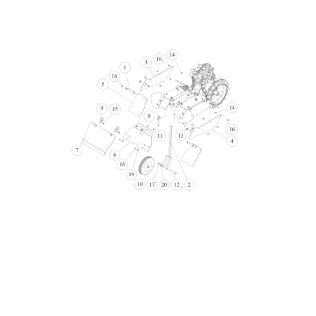Wheel fork O0010-30100 ORIGINAL OREC | Newgardenstore.eu