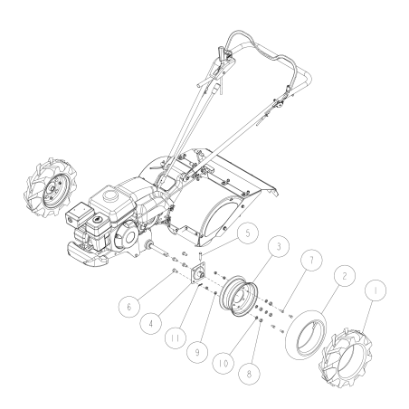 Wheel Boss O80-1260-414-00 ORIGINAL OREC | Newgardenstore.eu