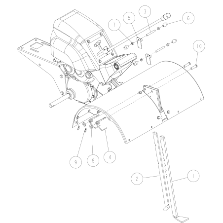 Barra per la regolazione della profondità di fresatura O80-1260-743-10 ORIGINALE OREC | Newgardenstore.eu