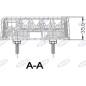 Fanale posteriore destro led 106,5x98,8x35mm trattore macchina operatrice 12-24V