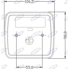 Fanale posteriore destro led 106,5x98,8x35mm trattore macchina operatrice 12-24V | Newgardenstore.eu