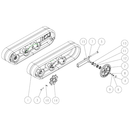 SOPORTE TENSOR DE ORUGA ORIGINAL OREC O0914-30400 | Newgardenstore.eu