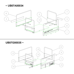 Telaio anteriore per piattaforma O80-1923-725-00 ORIGINALE OREC | Newgardenstore.eu