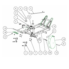 Vis de réglage du couvercle de courroie OREG ORIGINAL O0919-40510 B | Newgardenstore.eu