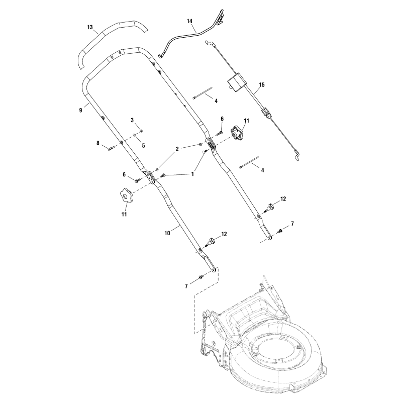 SNAPPER ORIGINAL ZS704706 Upper Handle