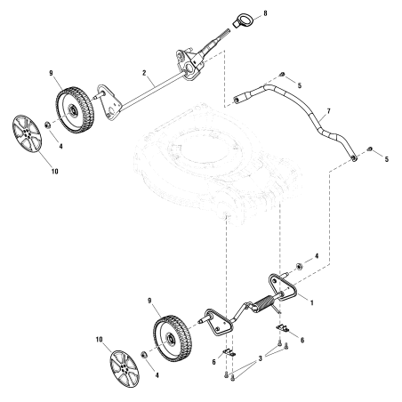 AXLE, Rear ZS704824 ORIGINAL SNAPPER | Newgardenstore.eu