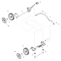AXLE, Rear ZS704824 ORIGINAL SNAPPER