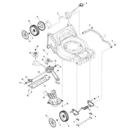 Tapacubos delantero Snapper ZS704751 original | Newgardenstore.eu