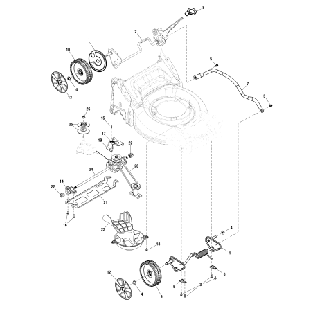 RUEDA, Tracción ZS704807 ORIGINAL SNAPPER | Newgardenstore.eu