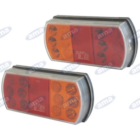 Left rear light Led 165x80x35mm tractor machine 12-24V | Newgardenstore.eu