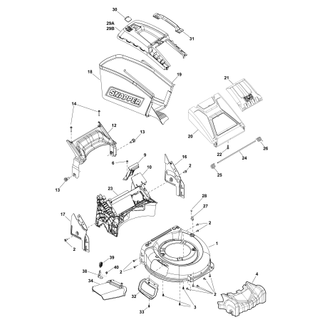 VIS à tête hexagonale avec rondelle, Taptite, 1/4-20 x 1/2 ZSB4300GS ORIGINAL SNAPPER | Newgardenstore.eu
