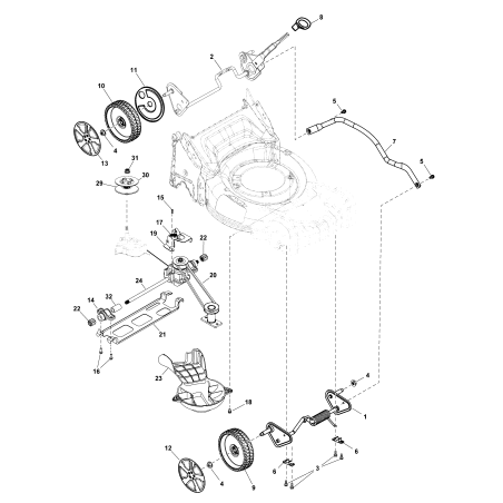 TRANSMISSION ORIGINALE SNAPPER ZS84007424 | Newgardenstore.eu