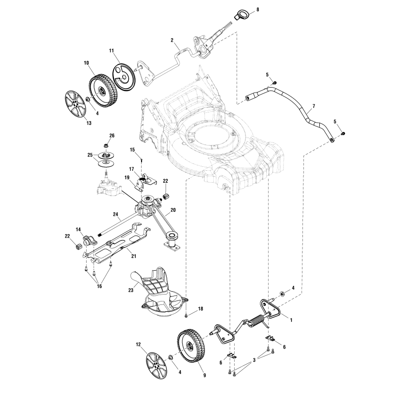 TUBO ZS704707 ORIGINALE SNAPPER