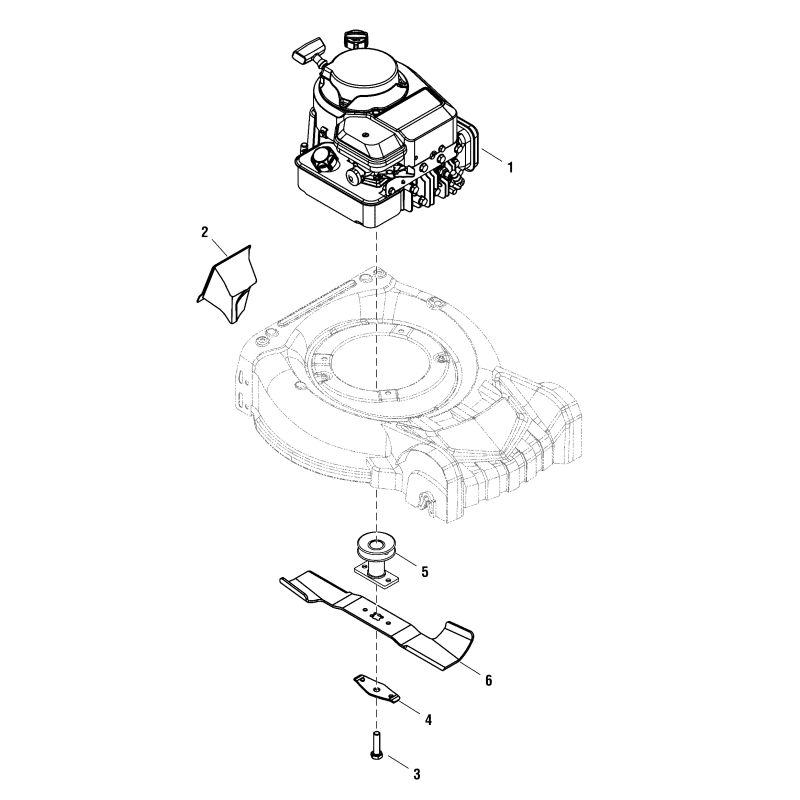 ORIGINAL SNAPPER ZS704765 MULCHDECKEL