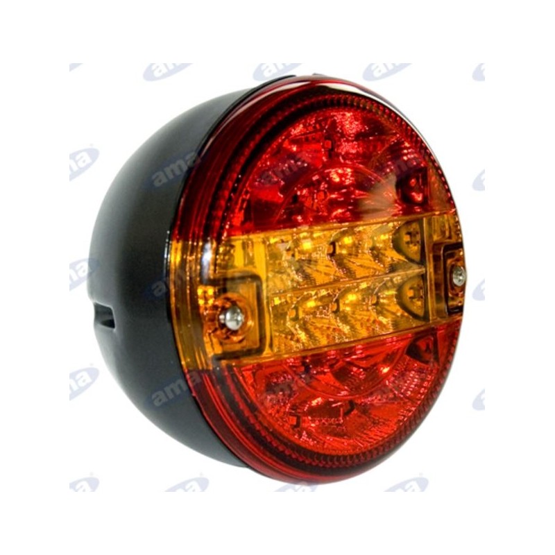Right round rear light led 3 lights diameter 140mm tractor operating machine