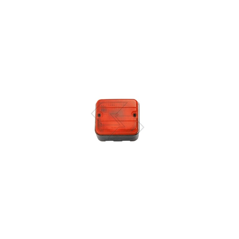 Red rear rear fog light for agricultural tractor