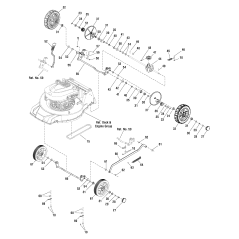 WHEEL, Rear, 8" ZS701260 ORIGINAL SNAPPER | Newgardenstore.eu