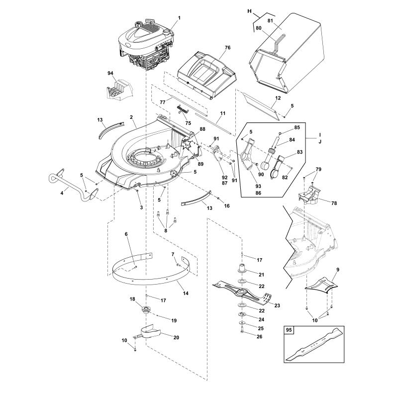 BASE, Support droit ZS701352YP ORIGINAL SNAPPER