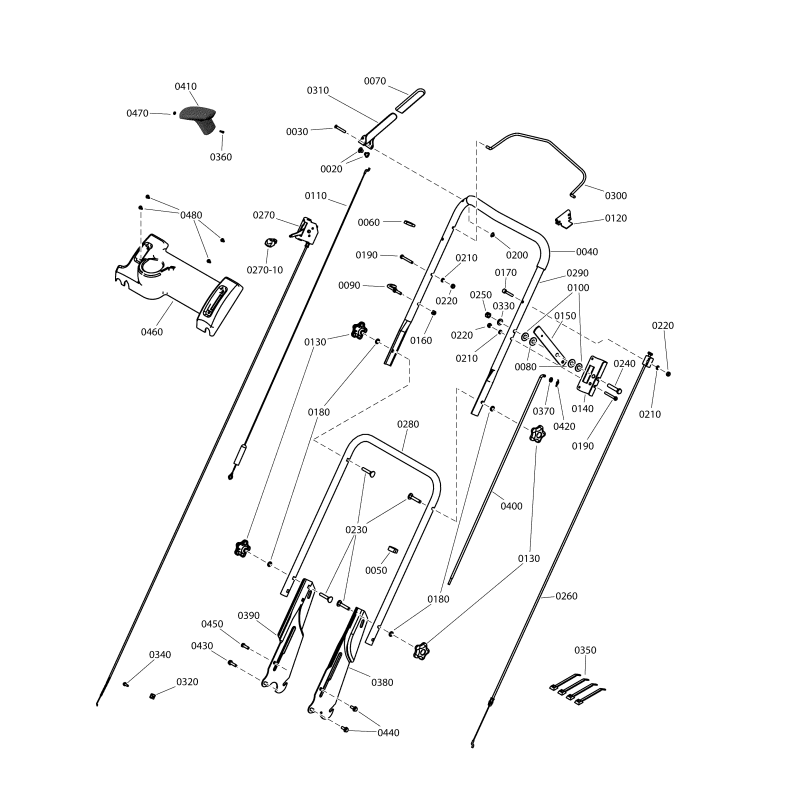 BAIL, OPC CONTROL ZS7074418AYP ORIGINAL SNAPPER