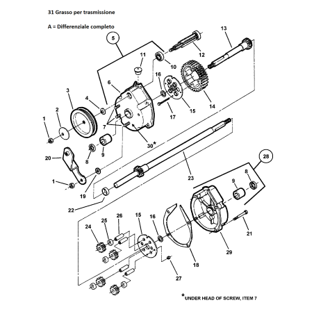 AXLE, Short ZS7050830 ORIGINAL SNAPPER | Newgardenstore.eu