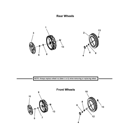 WHEEL, 8 x 1.75" Plastic ZS7029010 ORIGINAL SNAPPER | Newgardenstore.eu