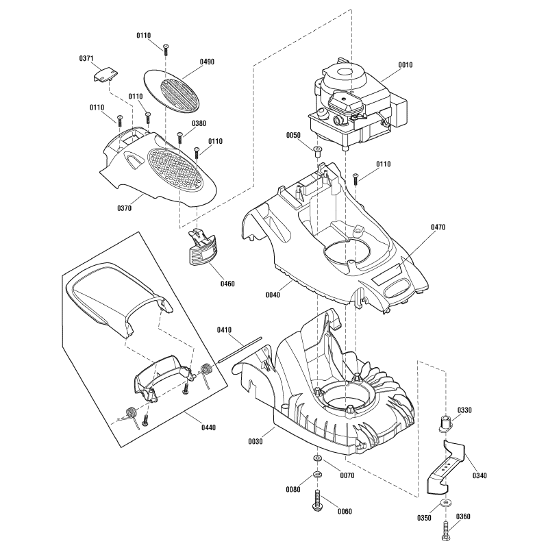 SNAPPER PUSH ZS880009YP BLADE ADAPTER ORIGINAL