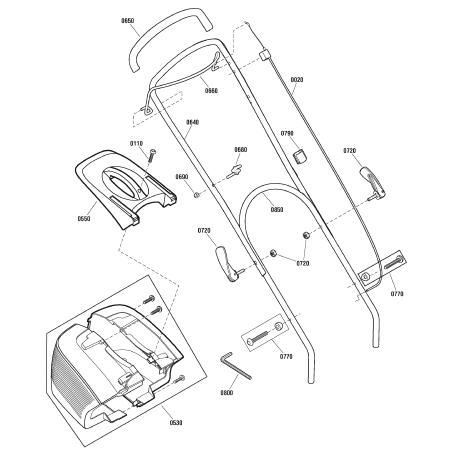 SNAPPER ORIGINAL ZS884002YP Upper Handle | Newgardenstore.eu