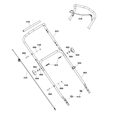 CÂBLE, Commande d'entraînement, 1075 mm ZS703720 ORIGINAL SNAPPER | Newgardenstore.eu