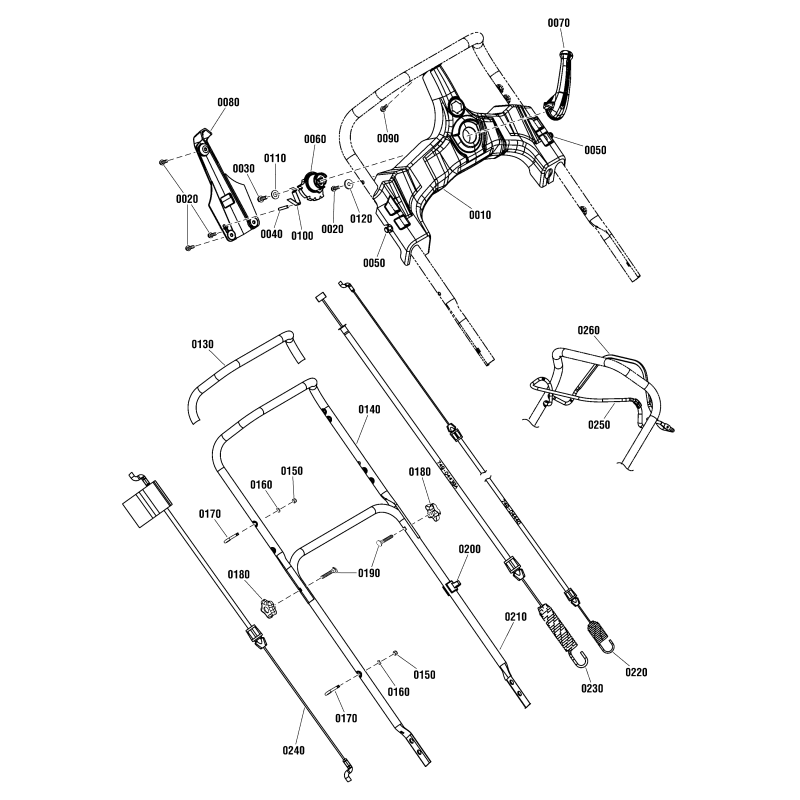 CAVO, Controllo di azionamento ZS703722 ORIGINALE SNAPPER