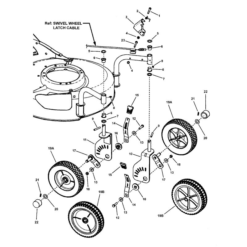 DADO, 1/4-20 Hex Center Lock, GR 5 o B ZS7090372 ORIGINALE SNAPPER