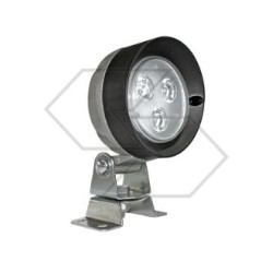 3 led worklight 500 lumen Ø 106 mm beacon for agricultural tractor | Newgardenstore.eu